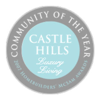 Castle Hills - Community of the Year Award